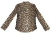 MOSCHINO ITALY. Leopard Animal Print Flap Pocket Shirt