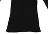 Jean Paul GAULTIER. PARIS. MAILLE FEMME. Black Power Shoulder Rib Knit Top/Sweater