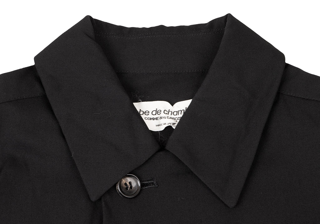 COMME des GARCONS JAPAN. robe de chambre Black Wool Gaba Jacket