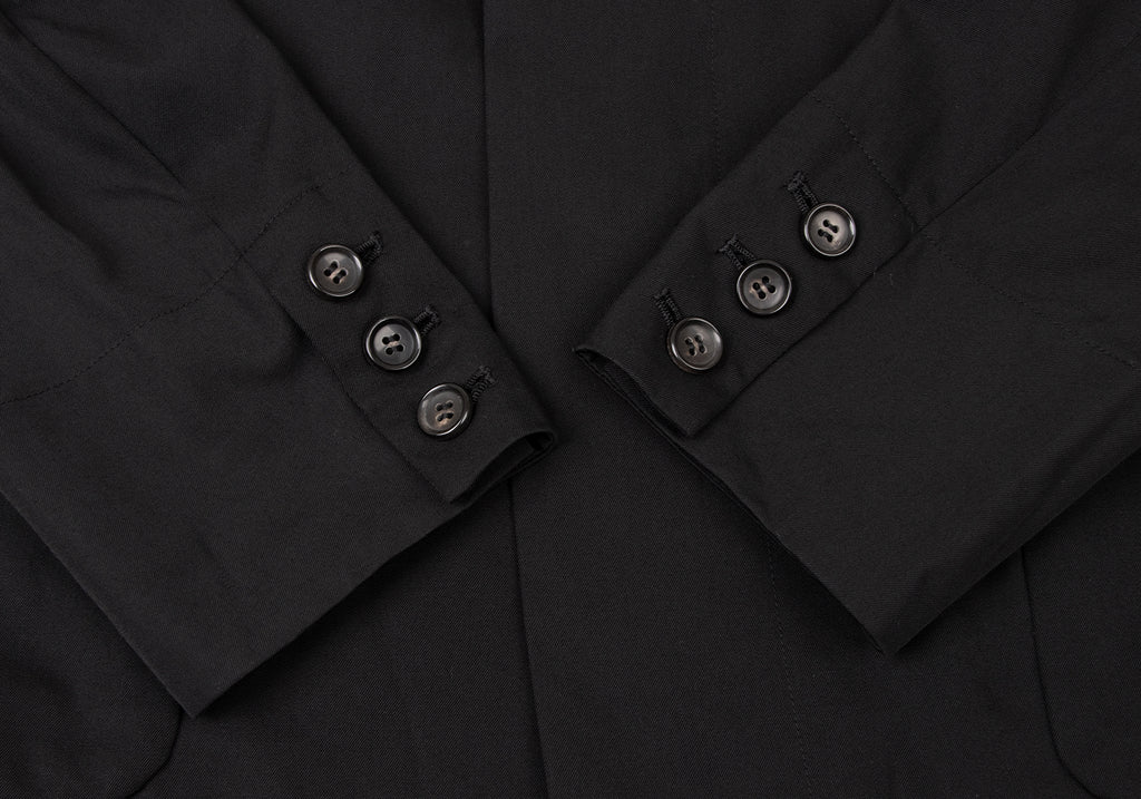 COMME des GARCONS JAPAN. robe de chambre Black Wool Gaba Jacket