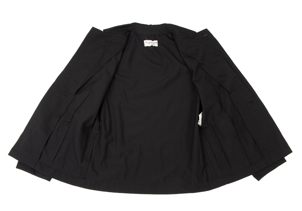 COMME des GARCONS JAPAN. robe de chambre Black Wool Gaba Jacket