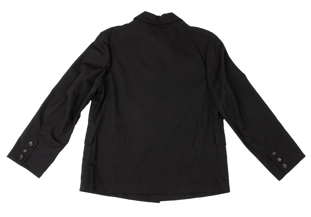 COMME des GARCONS JAPAN. robe de chambre Black Wool Gaba Jacket