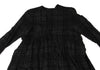 YOHJI YAMAMOTO JAPAN. Y's Black Wool Checker Weave Design Shirt Dress