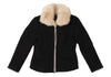 PINK HOUSE  INGEBORG JAPAN. Black Wool Fox Fur Tweed Jacket