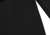 MaxMara BASILE 28 ITALY. Black Cashmere Blended Belt Design Coat