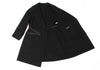 MaxMara BASILE 28 ITALY. Black Cashmere Blended Belt Design Coat
