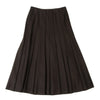 Max Mara BASILE 28 ITALY. Brown Angora Blend Outseam Pleated Skirt