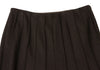 Max Mara BASILE 28 ITALY. Brown Angora Blend Outseam Pleated Skirt