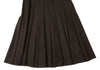 Max Mara BASILE 28 ITALY. Brown Angora Blend Outseam Pleated Skirt