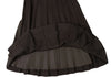 Max Mara BASILE 28 ITALY. Brown Angora Blend Outseam Pleated Skirt