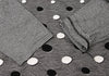 SENSOUNICO JAPAN. Black/White Cotton Dot Weave Sleeve Switching Shirt