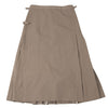 COMME des GARCONS JAPAN. Beige/Brown Back Pleats Wrap Skirt