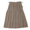 COMME des GARCONS JAPAN. Beige/Brown Back Pleats Wrap Skirt