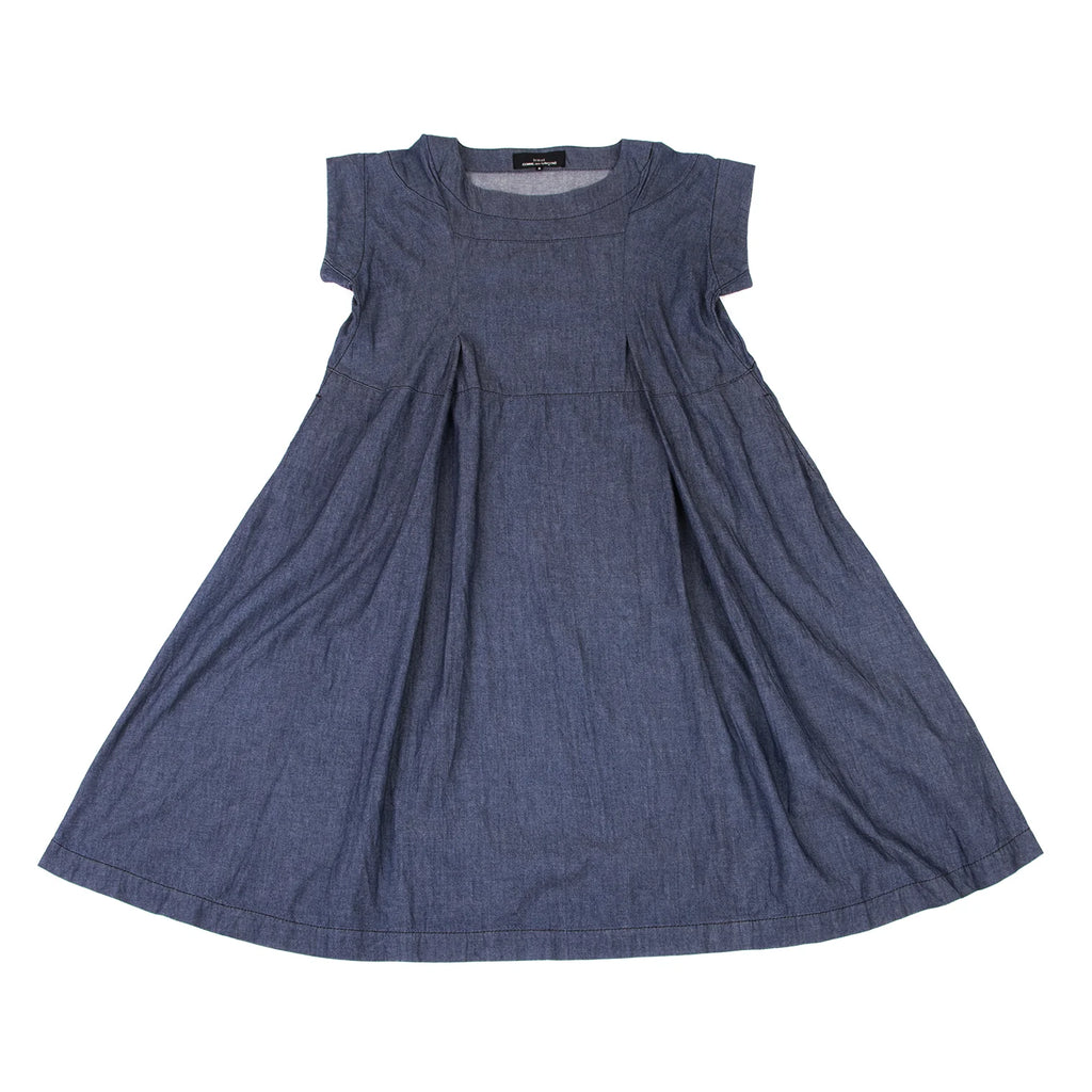 princess polly baby blue dress Kaval Japanese Antique Cotton & Linen Indigo Gathered Shirt Dress in Rich  Indigo