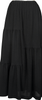 ISSEY MIYAKE JAPAN.  I.S. Black Poly Gather Flare Skirt