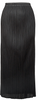 ISSEY MIYAKE JAPAN. PLEATS PLEASE Black Pleated Side Slit Skirt