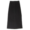 ISSEY MIYAKE JAPAN. PLEATS PLEASE Black Pleated Side Slit Skirt