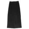 ISSEY MIYAKE JAPAN. PLEATS PLEASE Black Pleated Side Slit Skirt