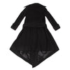 Sharon Wauchob Japan. Black Cashmere Cutting Blended Wool Coat