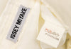ISSEY MIYAKE JAPAN. White Wrinkled Satin Fly Front Shirt