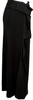 ISSEY MIYAKE JAPAN. FETE Side Frill Black Cotton Skirt