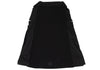 ISSEY MIYAKE JAPAN. FETE Side Frill Black Cotton Skirt