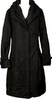 HIROKO KOSHINO JAPAN. HIROKO BIS Black Wire Collar Padding Poly Coat