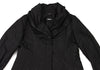 HIROKO KOSHINO JAPAN. HIROKO BIS Black Wire Collar Padding Poly Coat