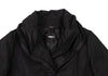 HIROKO KOSHINO JAPAN. HIROKO BIS Black Wire Collar Padding Poly Coat