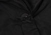 HIROKO KOSHINO JAPAN. HIROKO BIS Black Wire Collar Padding Poly Coat