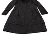 HIROKO KOSHINO JAPAN. HIROKO BIS Black Wire Collar Padding Poly Coat