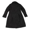 HIROKO KOSHINO JAPAN. HIROKO BIS Black Wire Collar Padding Poly Coat