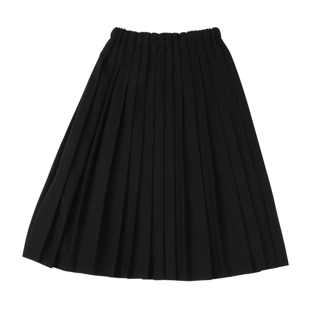 peu pres JAPAN. Black Wool Pleats Skirt