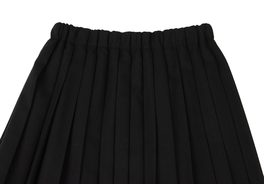 peu pres JAPAN. Black Wool Pleats Skirt