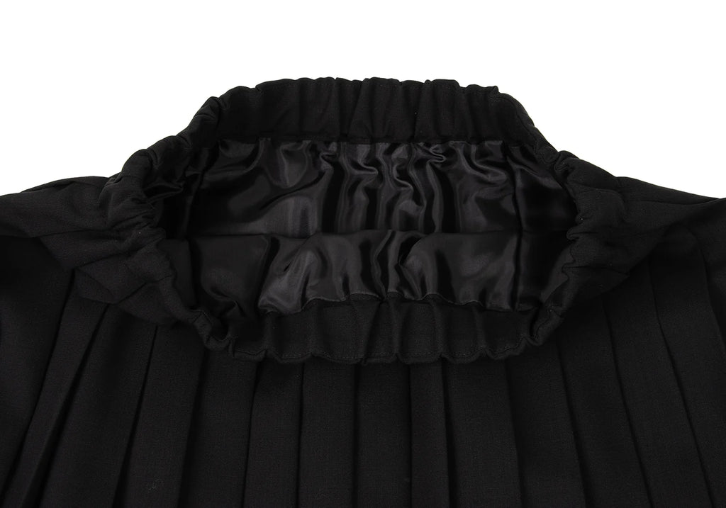 peu pres JAPAN. Black Wool Pleats Skirt