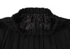 peu pres JAPAN. Black Wool Pleats Skirt