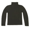 ISSEY MIYAKE JAPAN. Charcoal Color Stretch Pleats Turtleneck Top