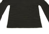 ISSEY MIYAKE JAPAN. Charcoal Color Stretch Pleats Turtleneck Top
