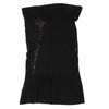 ISSEY MIYAKE JAPAN. NEW W/TAG FETE A-POC Waist Drape Black Mesh Switching Knit Skirt