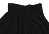 COMME des GARCONS JAPAN. TRICOT.  Black Wool High Waist Flare Skirt