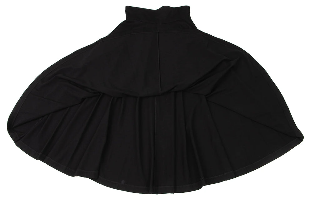 COMME des GARCONS JAPAN. TRICOT.  Black Wool High Waist Flare Skirt