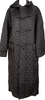 COMME des GARCONS JAPAN. TRICOT. Black  Rayon Quilted Duffle Coat w/Hood