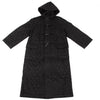 COMME des GARCONS JAPAN. TRICOT. Black  Rayon Quilted Duffle Coat w/Hood