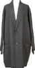 YOHJI YAMAMOTO JAPAN. Y's for living Grey Wool Shawl Collar Piping Long Jacket