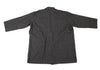 YOHJI YAMAMOTO JAPAN. Y's for living Grey Wool Shawl Collar Piping Long Jacket