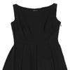 Sybilla Madrid. Black Rayon Blended Pleats Sleeveless Dress
