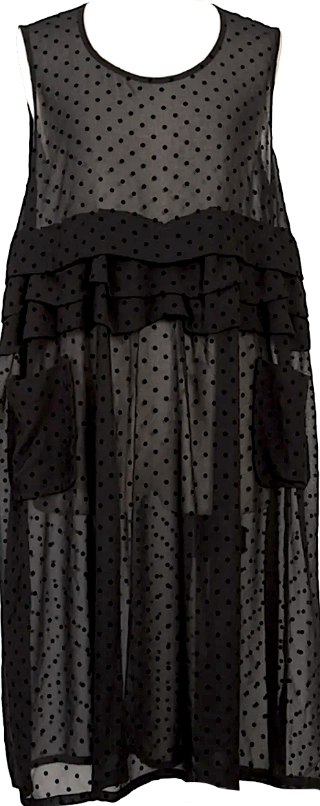 tricot COMME des GARCONS◆AD2006/切りっぱなし/ノースリーブブラウス/M/キュプラ/BEG/花柄/TS-B053 ノースリーブ | DCブランド古着通販プレイフル