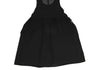 COMME des GARCONS JAPAN. TRICOT. Black Flocky Dot Printed Semi-Sheer Dress