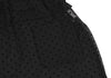 COMME des GARCONS JAPAN. TRICOT. Black Flocky Dot Printed Semi-Sheer Dress
