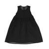 COMME des GARCONS JAPAN. TRICOT. Black Flocky Dot Printed Semi-Sheer Dress